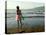 A Girl Walks on the Beach in Jacmel, Haiti, in This February 5, 2001-Lynne Sladky-Premier Image Canvas