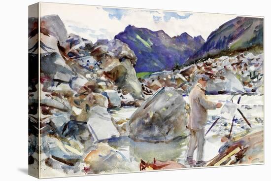 A Glacier Stream in the Alps, C.1904 (Pencil and Watercolour on Paper)-John Singer Sargent-Premier Image Canvas