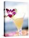 A Glass of Daiquiri, Garnished with Lime Peel & Flower-null-Premier Image Canvas