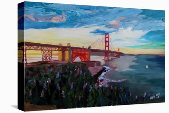 A Golden Gate Bridge Evening from Presidio-Markus Bleichner-Stretched Canvas