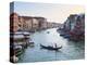 A Gondola Crossing the Grand Canal, Venice, UNESCO World Heritage Site, Veneto, Italy, Europe-Amanda Hall-Premier Image Canvas