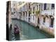 A Gondola on a Canal in Venice, UNESCO World Heritage Site. Veneto, Italy, Europe-Amanda Hall-Premier Image Canvas