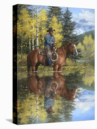 A Good Place to Stop and Reflect-Jack Sorenson-Stretched Canvas