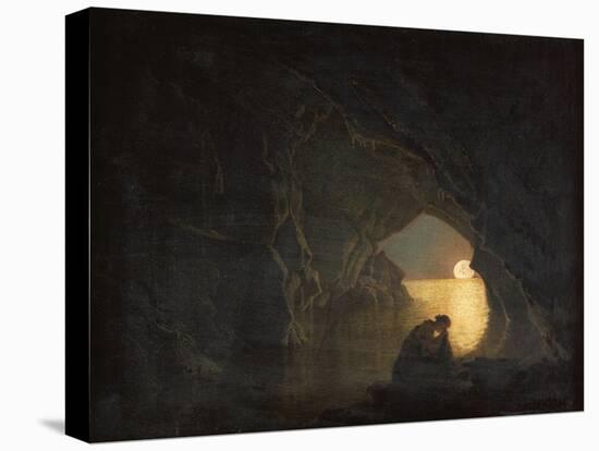 A Grotto with the Figure of Julia-Joseph Wright of Derby-Premier Image Canvas