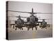 A Group of AH-64D Apache Helicopters On the Runway at COB Speicher-Stocktrek Images-Premier Image Canvas