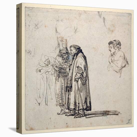 A Group of Elderly Scholars And-Rembrandt van Rijn-Premier Image Canvas