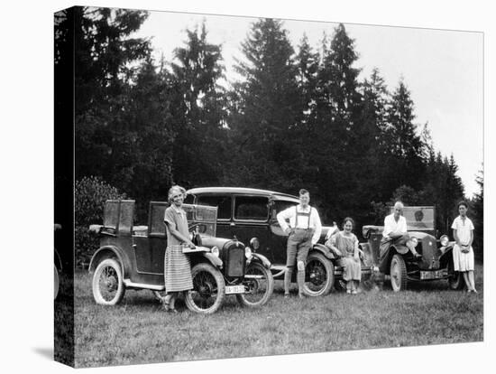 A Group of People on an Outing with their Cars, C1929-C1930-null-Premier Image Canvas
