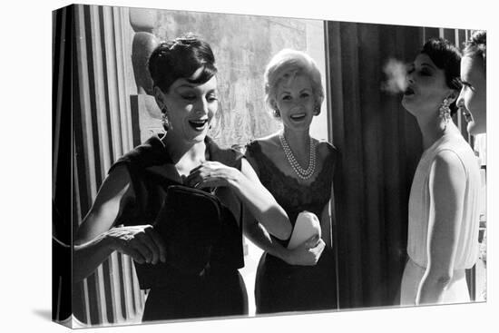 A Group of Women Laughing Together at the Met Fashion Ball, New York, November 1960-Walter Sanders-Premier Image Canvas