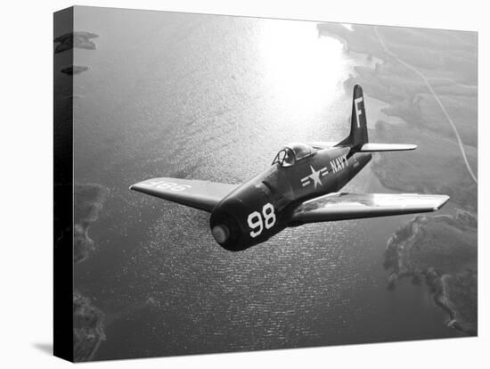 A Grumman F8F Bearcat in Flight-Stocktrek Images-Premier Image Canvas