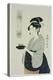 A Half Length Portrait of Naniwaya Okita, Depicting the Famous Teahouse-Kitagawa Utamaro-Premier Image Canvas