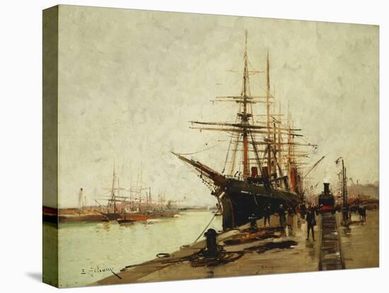 A Harbour-Eugene Galien-Laloue-Premier Image Canvas