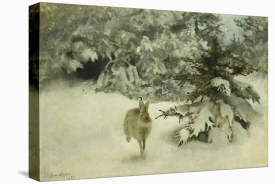 A Hare in the Snow-Bruno Liljefors-Premier Image Canvas
