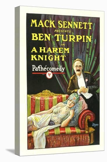 A Harem Knight, Ben Turpin, Madeline Hurlock, 1926-null-Stretched Canvas