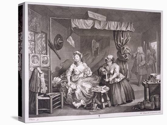 A Harlot's Progress, Plate Iii, from 'The Original and Genuine Works of William Hogarth'-William Hogarth-Premier Image Canvas