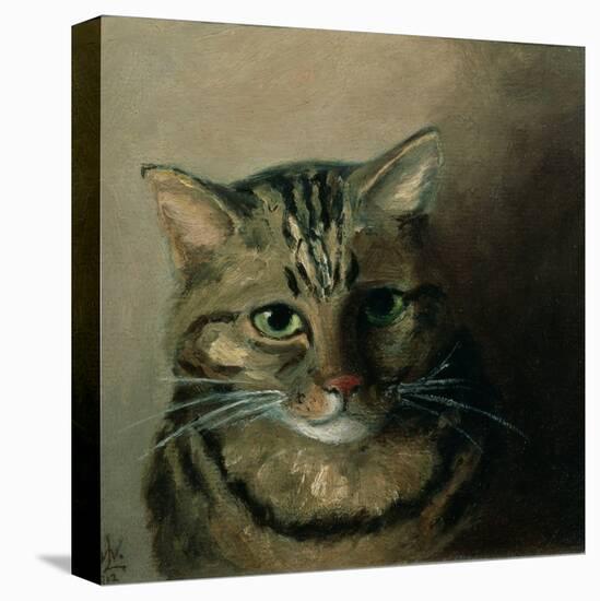 A Head Study of a Tabby Cat-Louis Wain-Premier Image Canvas