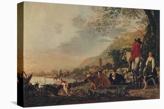 'A Hilly Landscape with Figures', c1655-Aelbert Cuyp-Premier Image Canvas