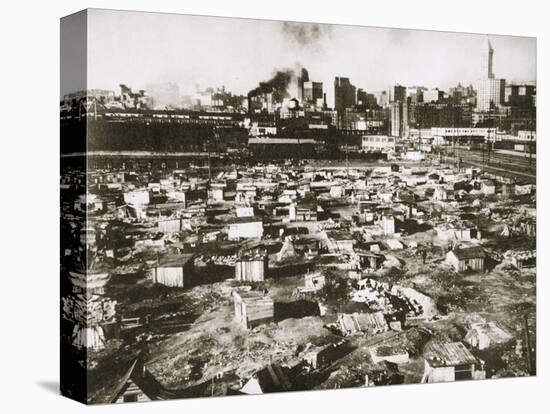 A 'Hooverville' on waterfront of Seattle, Washington, USA, Great Depression, March 1933-Unknown-Premier Image Canvas