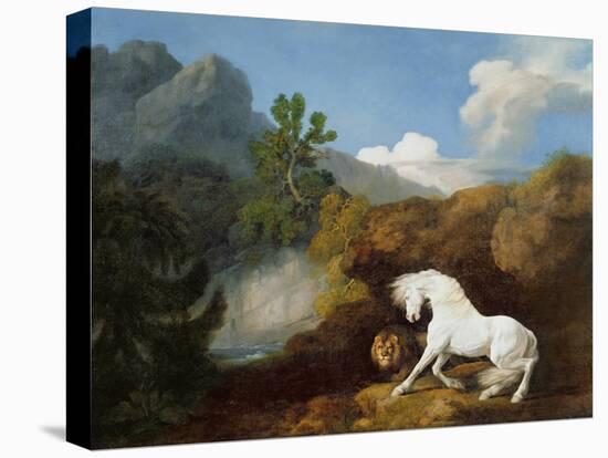 A Horse Frightened by a Lion, 1770-George Stubbs-Premier Image Canvas