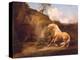 A Horse Frightened by a Lion, c.1790-5-George Stubbs-Premier Image Canvas