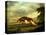 A Hound Attacking a Stag-George Stubbs-Premier Image Canvas