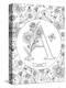 A is for Aster-Heather Rosas-Stretched Canvas