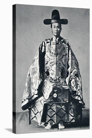 A Japanese court noble in ancient dress, 1902-Unknown-Stretched Canvas