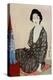 A Japanese woman wearing summer clothes, 1920 (1930).Artist: Hashiguchi Goyo-Hashiguchi Goyo-Premier Image Canvas