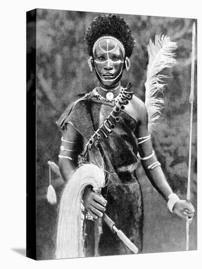 A Kikuyu Warrior, Kenya, 1936-Martin Johnson-Premier Image Canvas