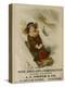A. L. Foster & Co., A Girl on a Toboggan Sledding Down Hill, National Museum of American History-null-Stretched Canvas