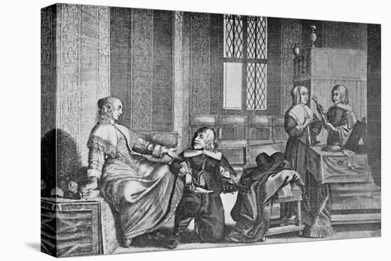 'A Lady Buying Shoes', c1650, (1903)-Wenceslaus Hollar-Premier Image Canvas