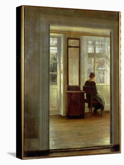 A Lady in an Interior-Carl Holsoe-Premier Image Canvas