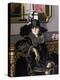 A Lady in Black-Francis Campbell Boileau Cadell-Premier Image Canvas