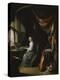 A Lady Playing the Clavichord-Gerrit Dou-Premier Image Canvas