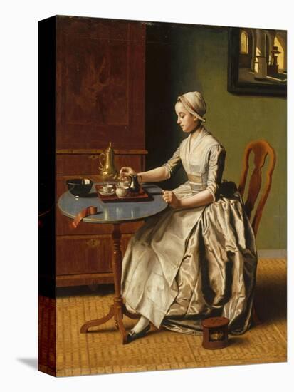 A Lady Pouring Chocolate (La Chocolatièr), C. 1745-Jean-Étienne Liotard-Premier Image Canvas