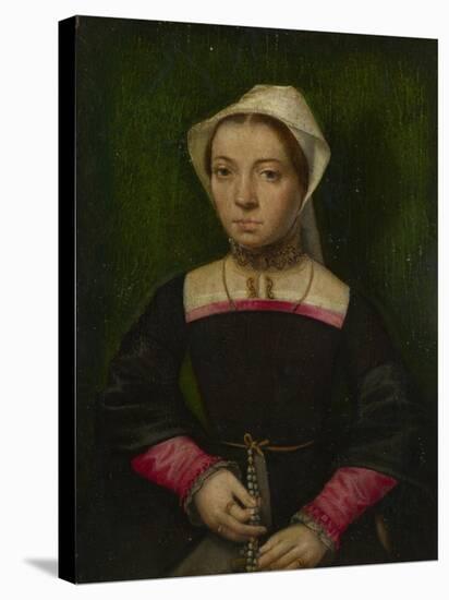 A Lady with a Rosary, C. 1550-Catharina, van Hemessen-Premier Image Canvas