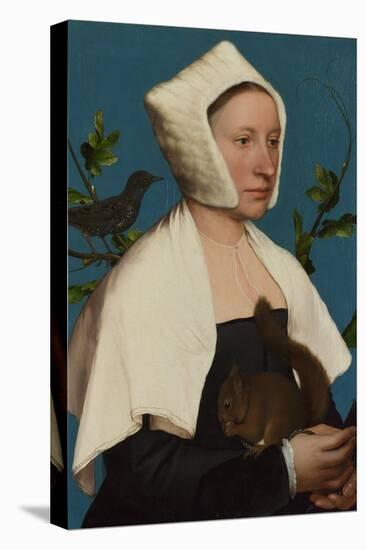 A Lady with a Squirrel and a Starling (Anne Lovell), C. 1527-Hans Holbein the Younger-Premier Image Canvas