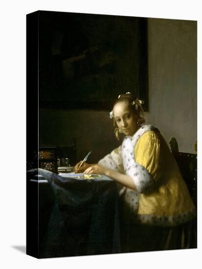 A Lady Writing a Letter-Johannes Vermeer-Premier Image Canvas