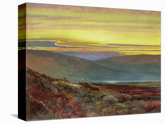 A Lake Landscape at Sunset-Grimshaw-Premier Image Canvas