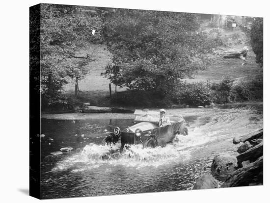 A Lancia Lambda Being Driven Through Water, C1925-null-Premier Image Canvas