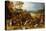 A Landscape with Marauders attacking a Wagon Train and Pillaging a Village-Sebastian Vrancx-Premier Image Canvas