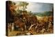 A Landscape with Marauders attacking a Wagon Train and Pillaging a Village-Sebastian Vrancx-Premier Image Canvas