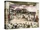 A Large Crowd Watching Sumo Wrestlers, C.1880s-null-Premier Image Canvas