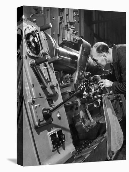 A Lathe Operator at Work-Heinz Zinram-Premier Image Canvas