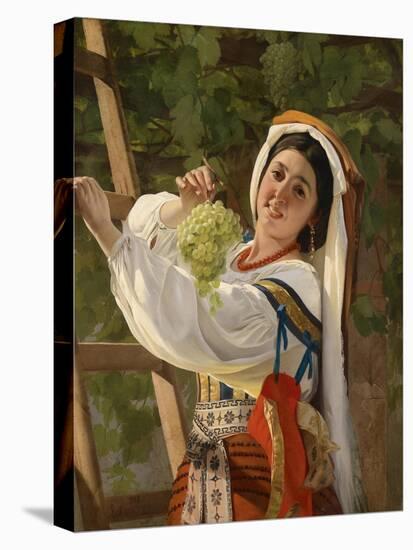 A Laughing Girl in South Italian Dress, 1857-Yevgraf Semyonovich Sorokin-Premier Image Canvas