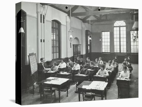 A Lesson at the Fulham Girl Clerks Training School, Fulham, London, 1915-null-Premier Image Canvas