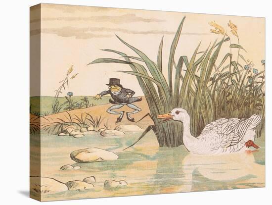 A Lily White Duck Gobbled Him Up-Randolph Caldecott-Premier Image Canvas