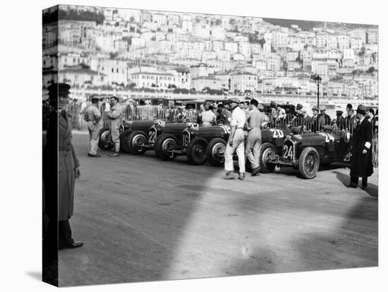 A Line of Alfa Romeos at the Monaco Grand Prix, 1934-null-Premier Image Canvas