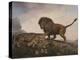 A Lion and a Tiger, 1779 (Enamel on Ceramic Plaque)-George Stubbs-Premier Image Canvas