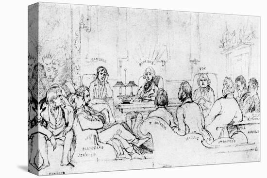 A Literary Gathering in 1844-Daniel Maclise-Premier Image Canvas