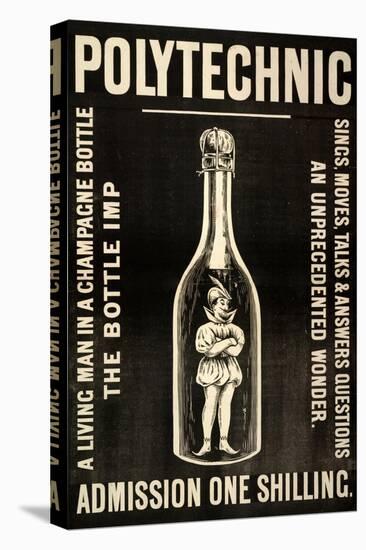 A Living Man in a Champagne Bottle. the Bottle Imp-Henry Evanion-Premier Image Canvas